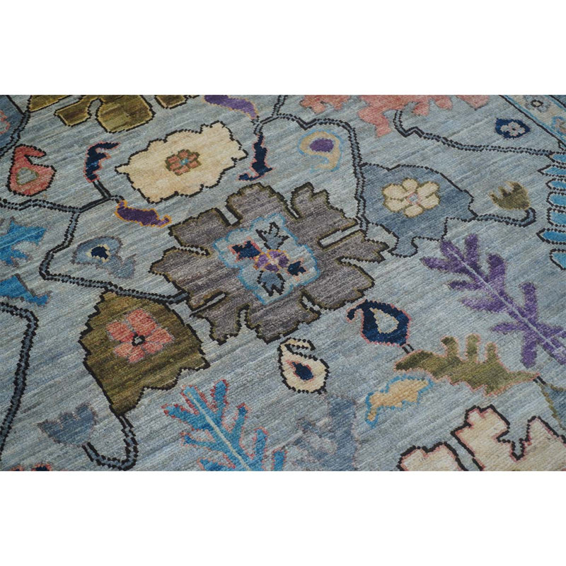 Bokara Rug Co., Inc. HighQuality HandKnotted Blue/Brown/Gray Area Rug